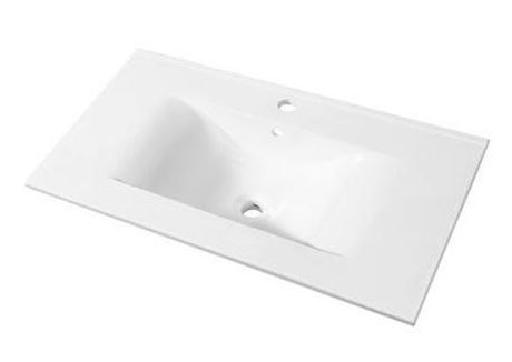 Plan de toilette Soft 100 cm 100,5 x 1,7 x 46,2 cm Blanc brillant - Allibert